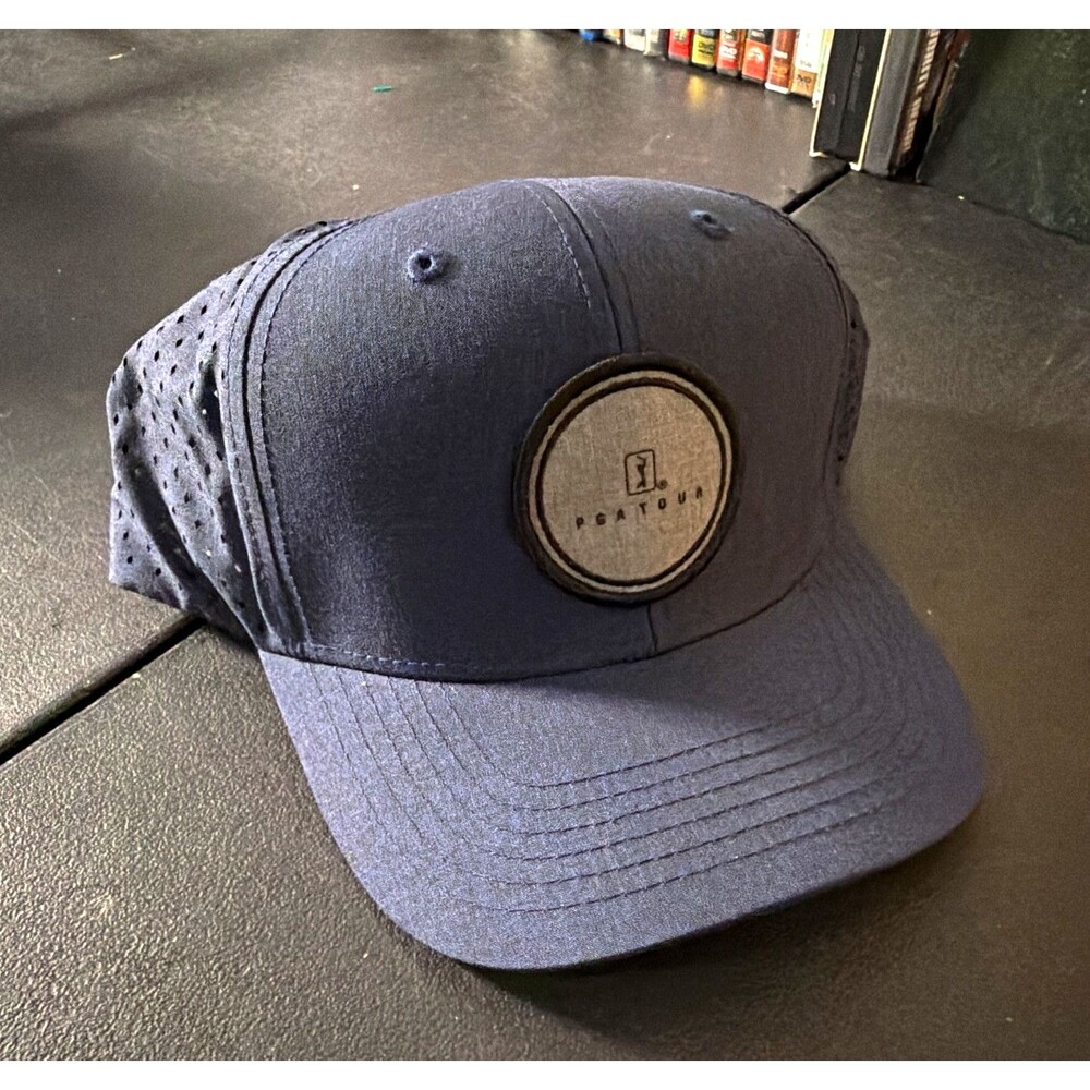 PGA Tour Men's Navy Solid Baseball Cap One Size Adjustable Breathable